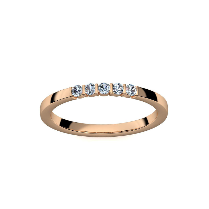 Damen Ring Rosegoldvergoldet Blautopas