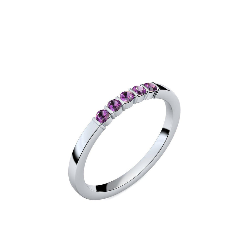 Damen Ring Silber Amethyst