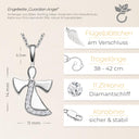 Damenhalskette Engel Silber Zirkonia