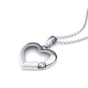 Damenkette Herz Silber Zirkonia