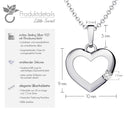 Damenkette Herz Silber Zirkonia