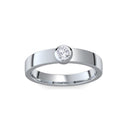 Damenring Breit Silber Brillant