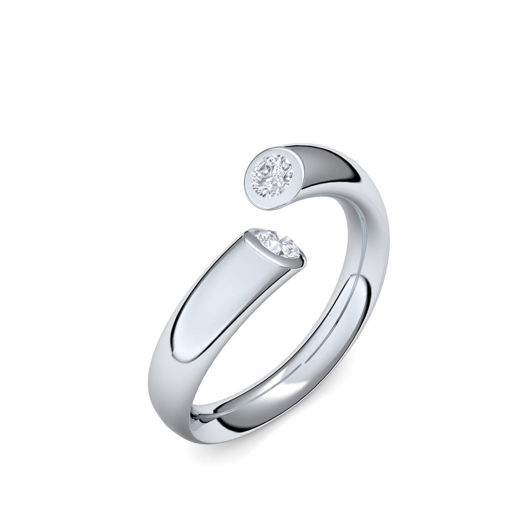 Kaufen Sie Ring Maurox Mit 2.2 Karat Zirkonia Oval Weißgold 375