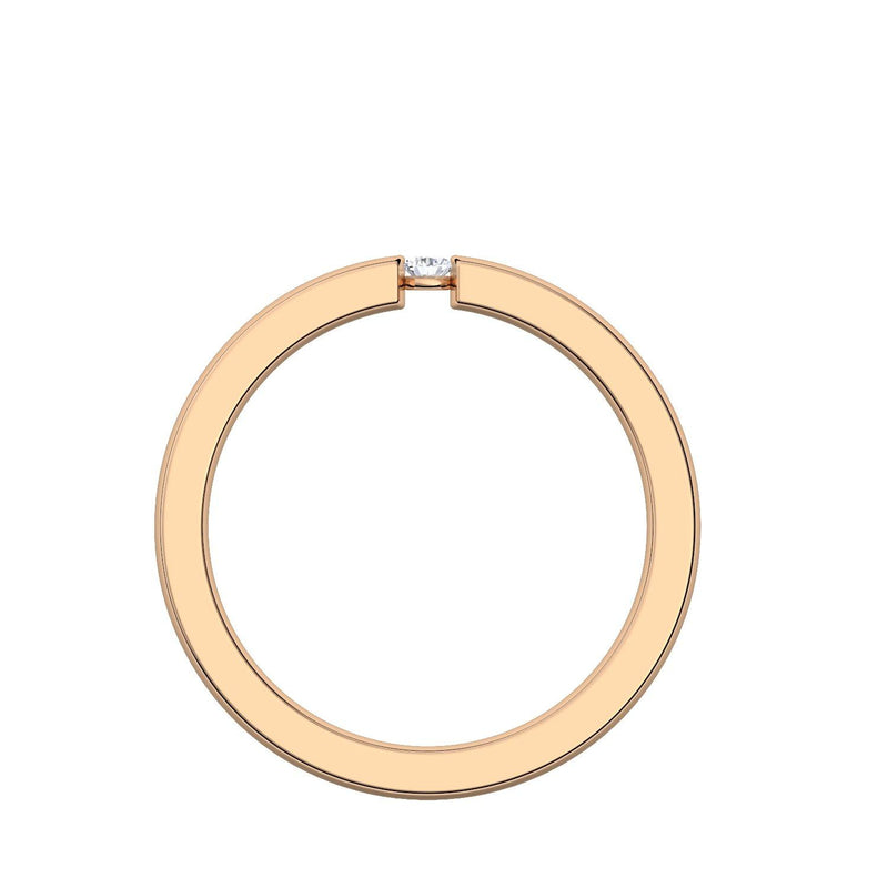 Damenring Rosegold Zirkonia