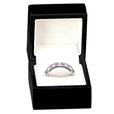 Damenring Stein Weissgold Turmalinpink