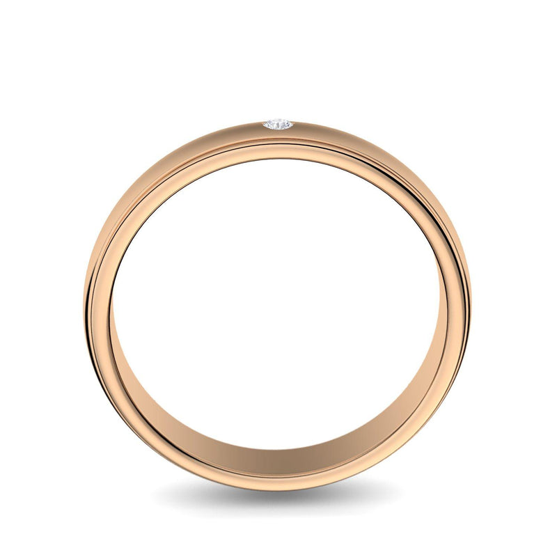 Ehering Damen Rosegoldvergoldet Zirkonia