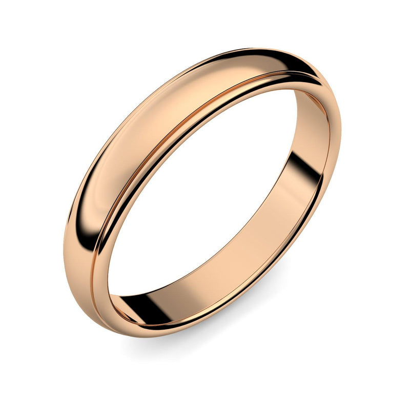 Ehering Herrenring Rosegoldvergoldet