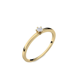 Goldring Damen Gelbgold Brillant