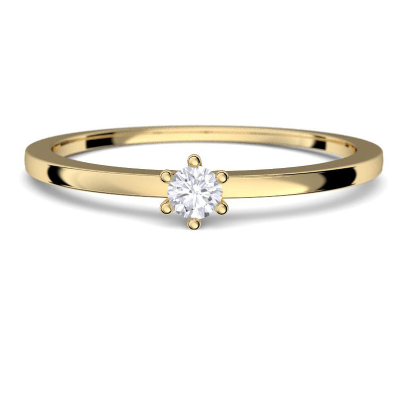 Goldring Damen Gelbgold Brillant