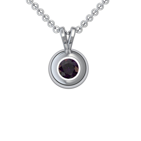 Halskette Anhaenger Silber Amethyst