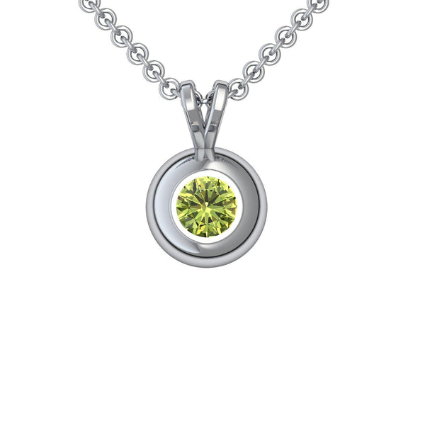 Halskette Anhaenger Silber Peridot