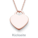 Halskette Gravur Rosegoldvergoldet Zirkonia