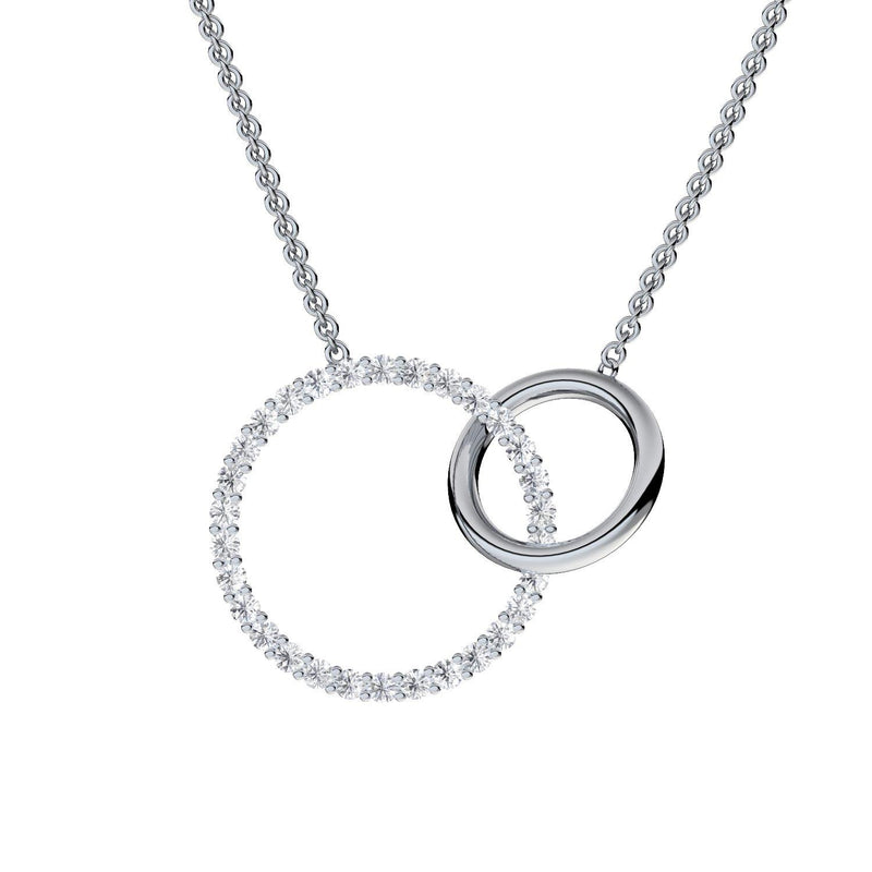 Kette Ringe Silber Zirkonia