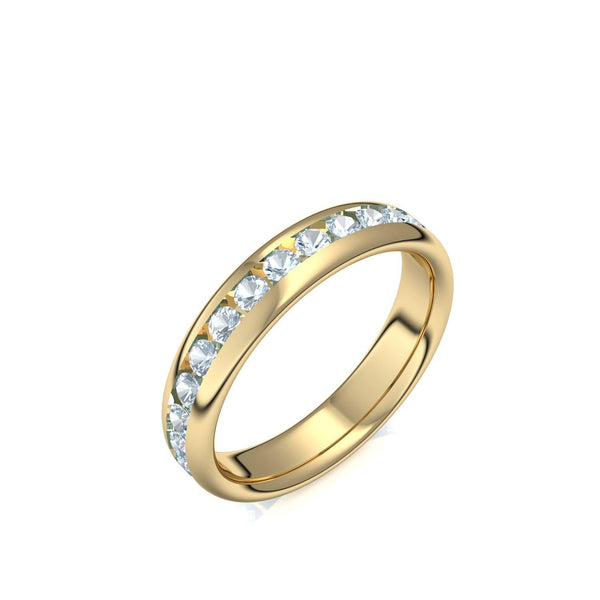 Memory Ring Gelbgold Aquamarin