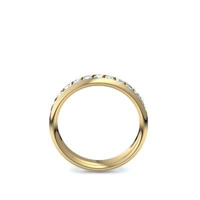 Memory Ring Gelbgold Aquamarin