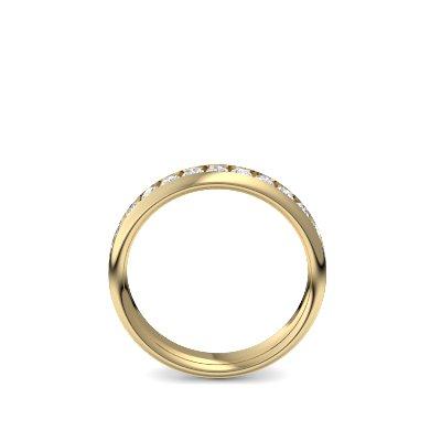 Memory Ring Gelbgold Brillant