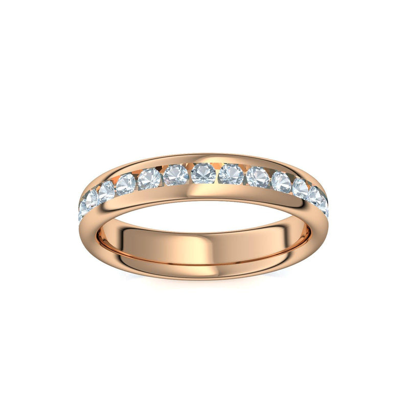 Memory Ring Rosegold Aquamarin