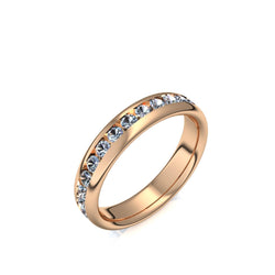 Memory Ring Rosegold Blautopas