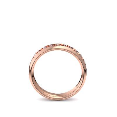 Memory Ring Rosegold Granat