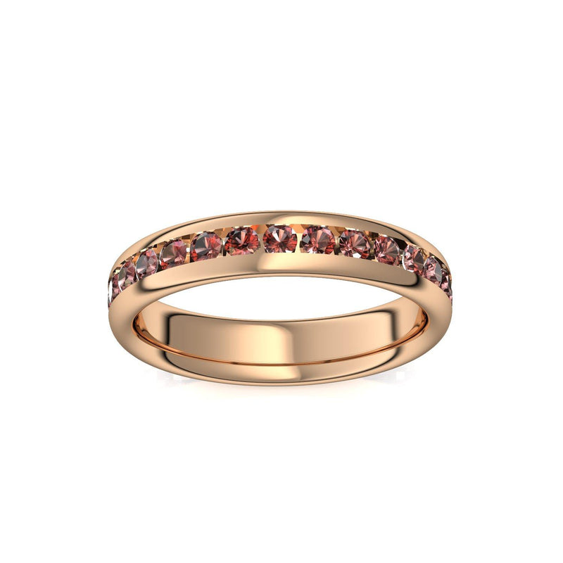 Memory Ring Rosegold Granat