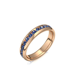 Memory Ring Rosegold Saphir