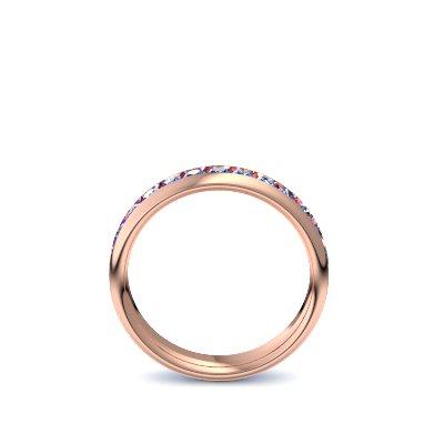 Memory Ring Rosegold Saphir