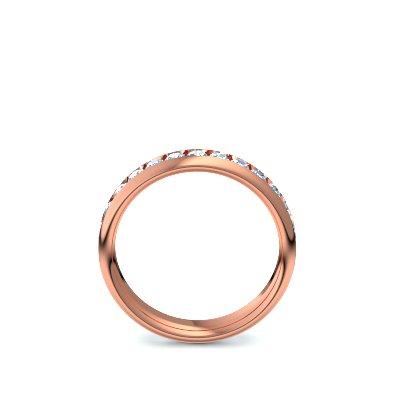 Memory Ring Rotgold Aquamarin