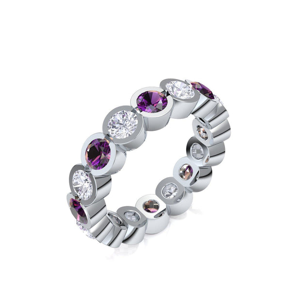 Memory Ring Silber Amethyst