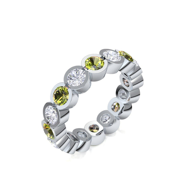 Memory Ring Silber Peridot