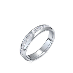 Memory Ring Weissgold Zirkonia