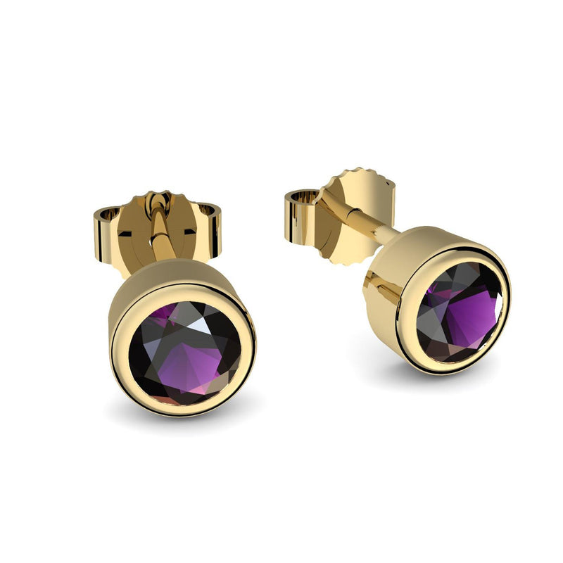 Ohrstecker Gelbgoldvergoldet Amethyst