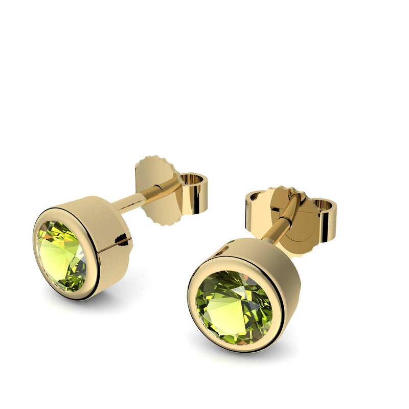 Ohrstecker Gelbgoldvergoldet Peridot