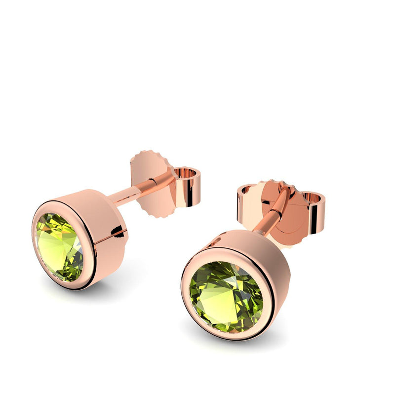 Ohrstecker Rotgoldvergoldet Peridot