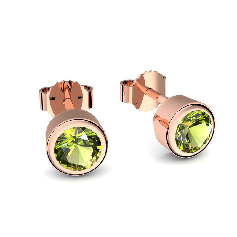 Ohrstecker Rotgoldvergoldet Peridot