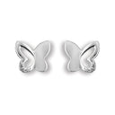 Ohrstecker Schmetterling Silber Zirkonia