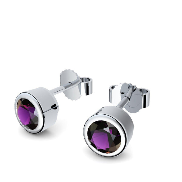 Ohrstecker Silber Amethyst