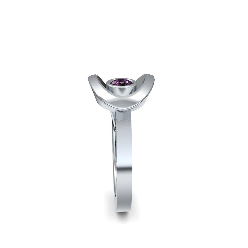 Ring Ausgefallen Silber Amethyst