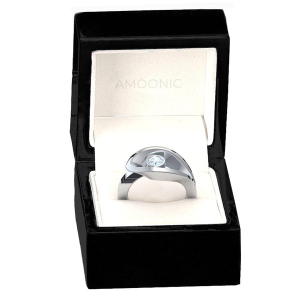 Ring Ausgefallen Silber Aquamarin