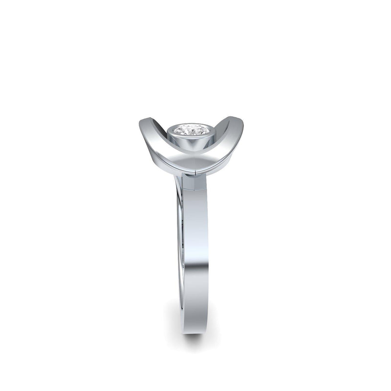 Ring Ausgefallen Silber Brillant