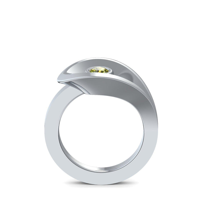 Ring Ausgefallen Silber Peridot