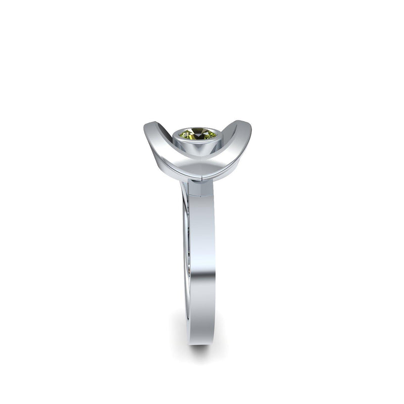 Ring Ausgefallen Silber Peridot