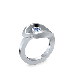 Ring Ausgefallen Silber Tansanit