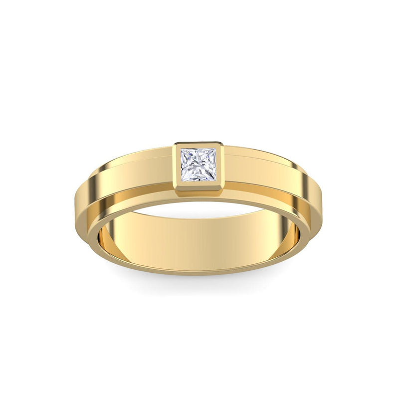 Ring Breit Gelbgold Zirkonia