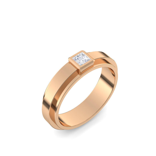 Ring Breit Rosegold Zirkonia