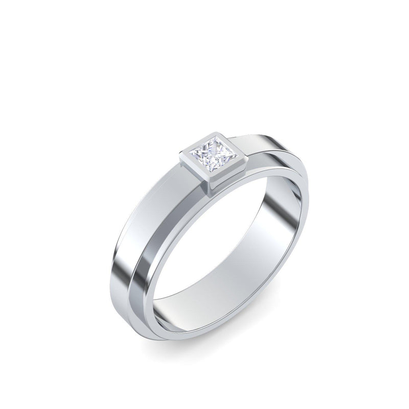 Ring Breit Silber Zirkonia