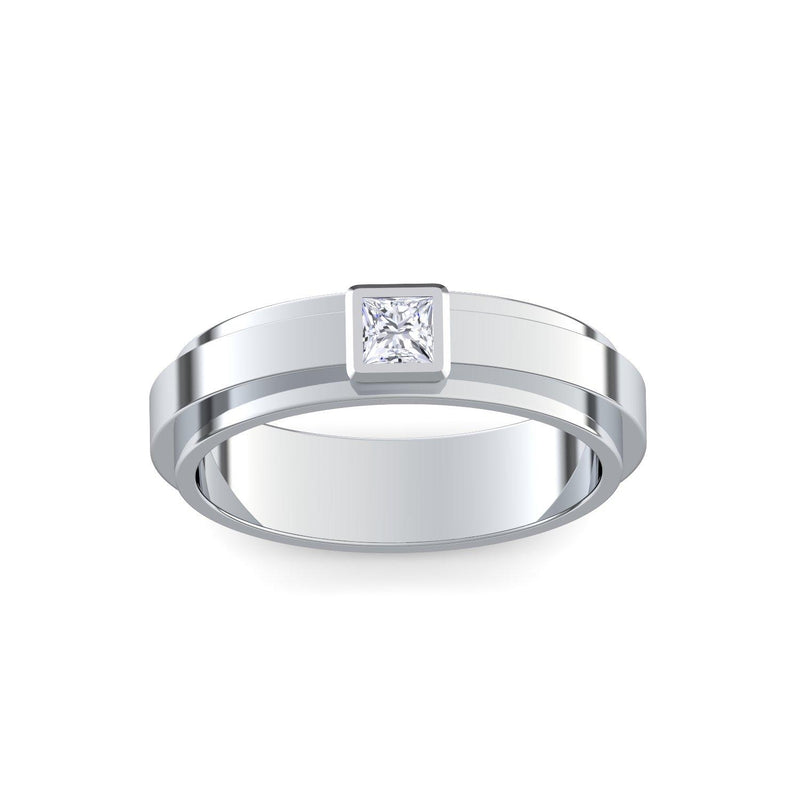 Ring Breit Silber Zirkonia