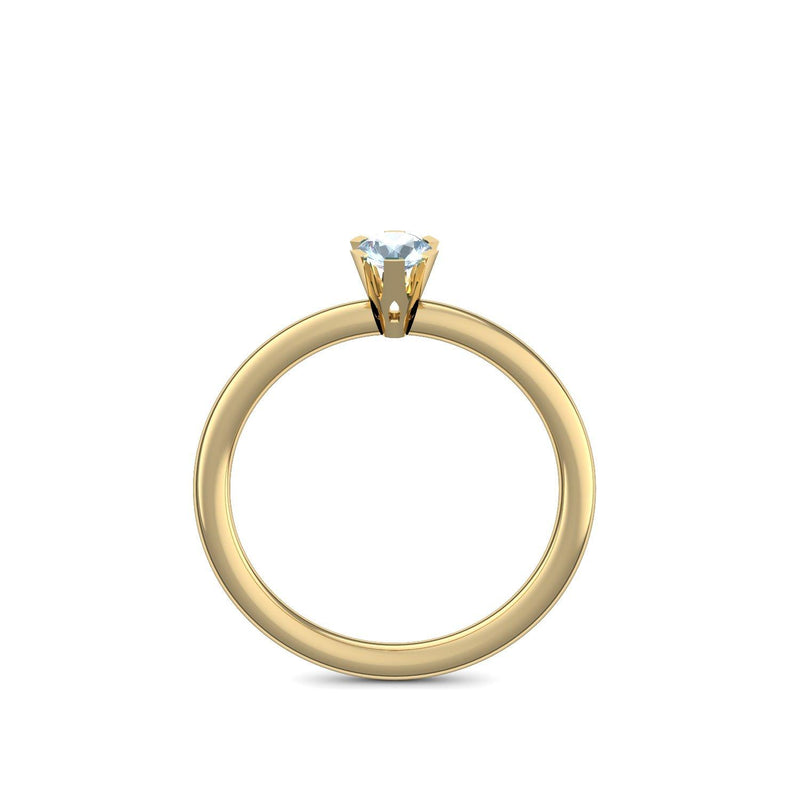 Ring Damen Gelbgold Aquamarin