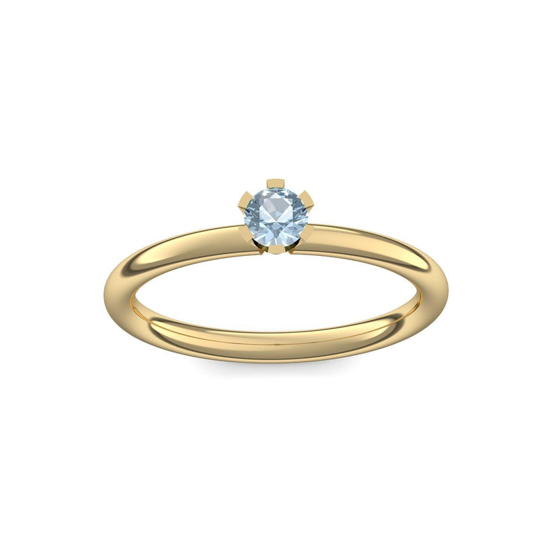 Ring Damen Gelbgold Aquamarin