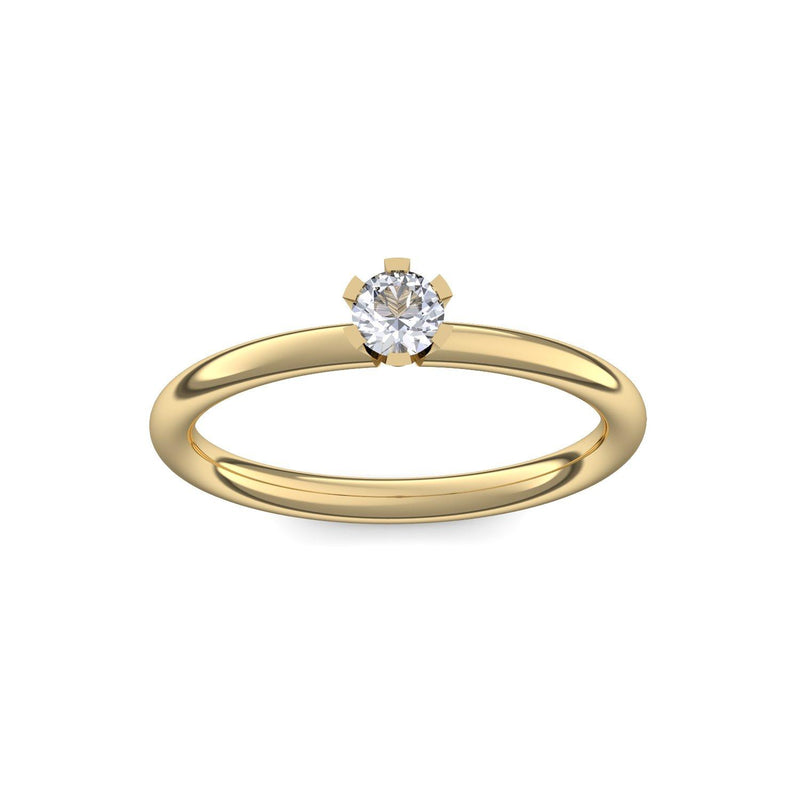 Ring Damen Gelbgold Bergkristall