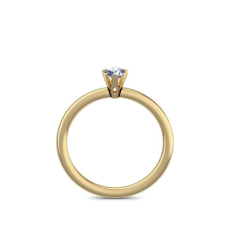 Ring Damen Gelbgold Blautopas